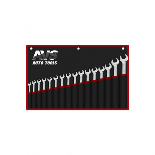 Набор ключей гаечных комбинированных в сумке AVS, арт. A07691S, 6-24 мм., 16 предметов