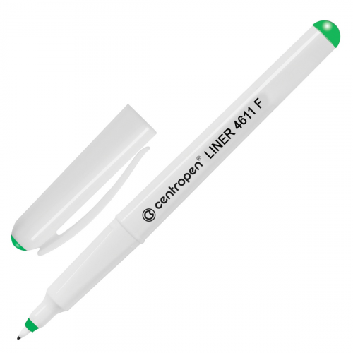 Ручка капиллярная CENTROPEN зелная, 0,3 мм, 4611/1З