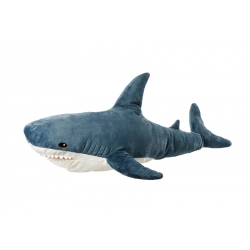 Мягкая игрушка Wellywell акула большая синяя 100 см