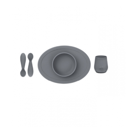 Набор из 4-х предметов Ezpz First Food Set , цвет серый