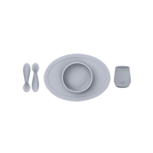 Набор из 4-х предметов Ezpz First Food Set , цвет светло-серый