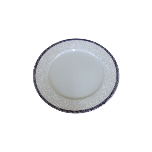 Набор тарелок мелкие "Opal"25 см, декор "Голубые пластинки"