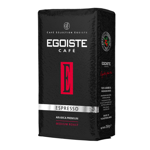 Кофе EGOISTE Espresso молотый вакуумная упаковка 250г