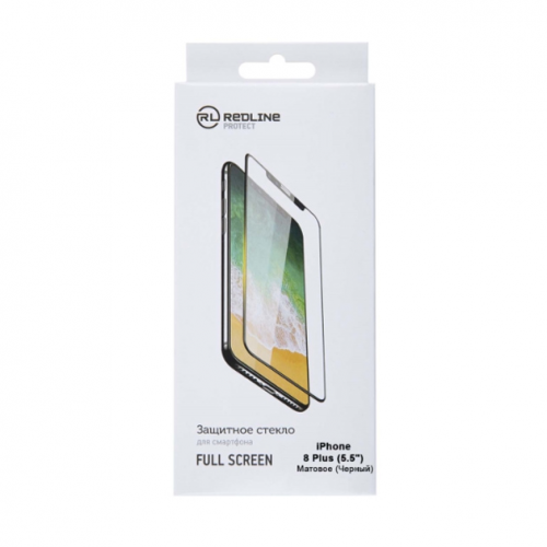 Защитное стекло для смартфона Red Line для iPhone 8 Plus (5.5''), FScreen Matte TG Black