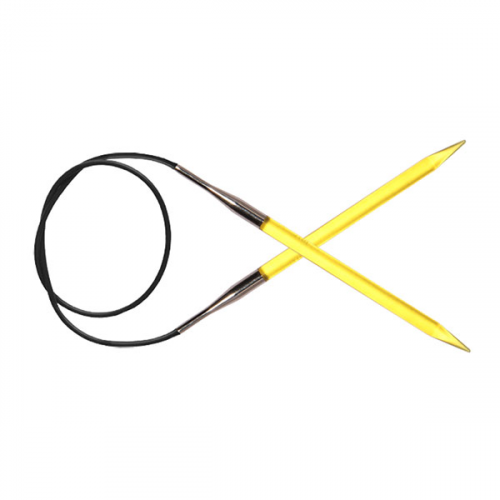 Спицы круговые "Trendz", 6 мм, 100 см, цвет: желтый