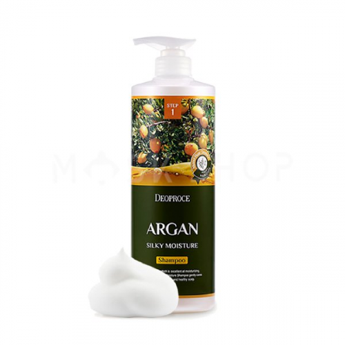 Шампунь для волос с аргановым маслом Deoproce Argan Silky Moisture Shampoo 1000 мл