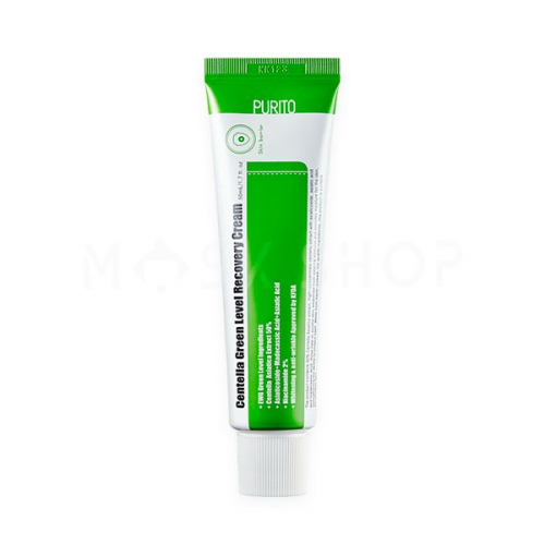 Успокаивающий крем для восстановления кожи с центеллой PURITO Centella Green Level Recovery Cream