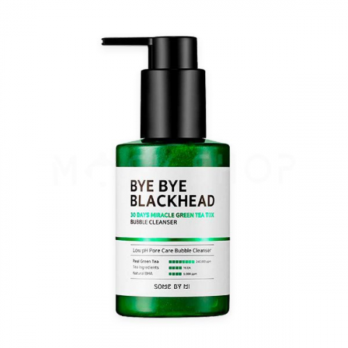 Пенка-маска от черных точек Some By Mi Bye Bye Blackhead 30 Days Miracle Green Tea Tox Bubble Cleanser