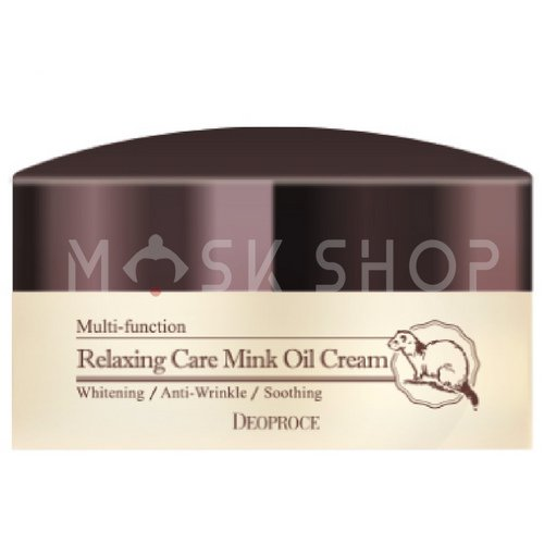 Крем для лица с жиром норки Deoproce Relaxing Care Mink Oil Cream