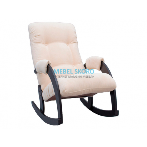 Кресло-качалка Комфорт Модель 67 (Венге, Verona Vanilla)