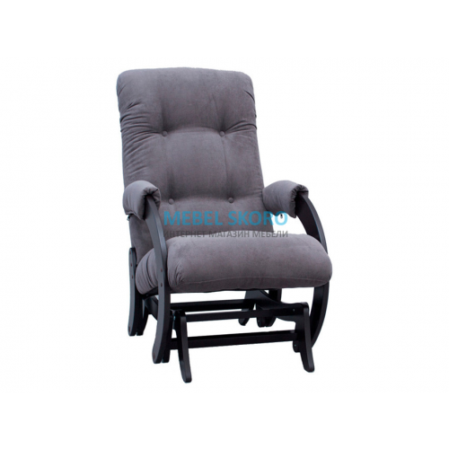 Кресло-Качалка глайдер модель 68 (венге, ткань Verona Antrazite grey) Комфорт