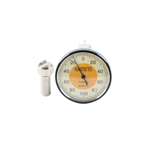 ASIMETO 502-02-4 Индикатор рычажно-зубчатый 0,002 мм, вертикальный 0,2 мм, 0-100-0, D40