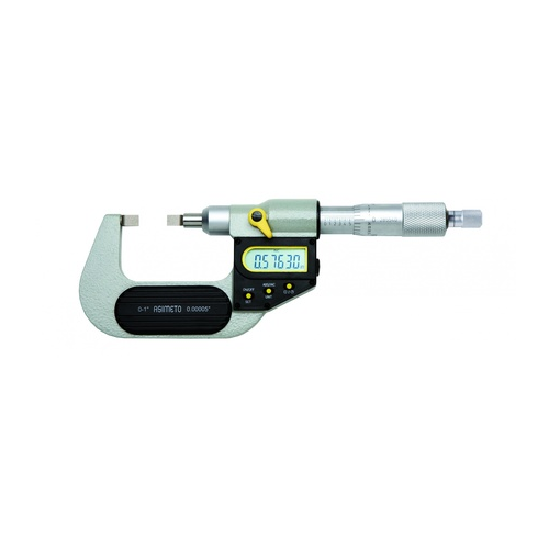 ASIMETO 117-03-2 Микрометр с ножевыми измерительными поверхностями цифровой 0,001 мм, 50-75 мм, тип В