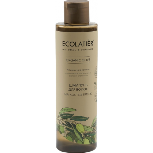 Шампунь для волос Ecolatier Organic Olive Мягкость & Блеск 250мл