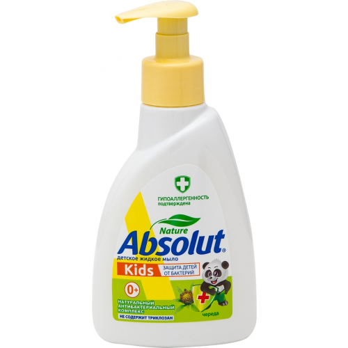 Мыло жидкое детское Absolut Kids с чередой гипоаллергенное 250мл