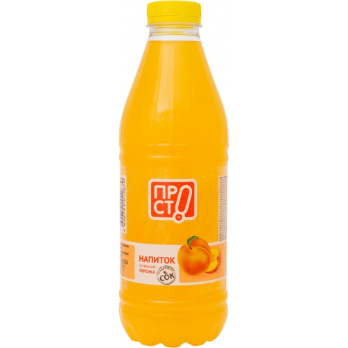 Напиток ПРОСТО со вкусом персика 1л