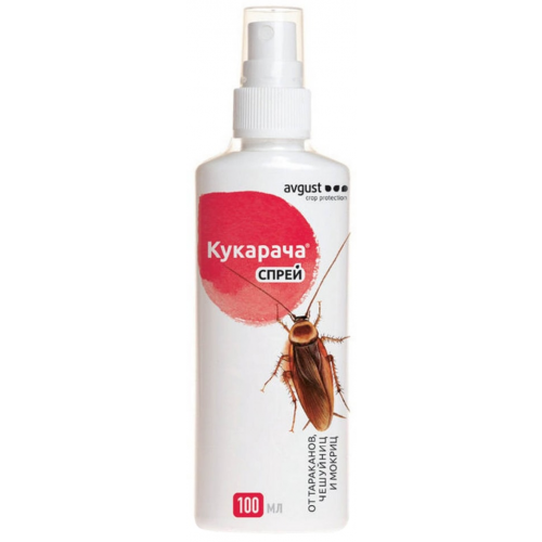 Средство от насекомых Avgust Кукарача Спрей от тараканов и мокриц 100мл