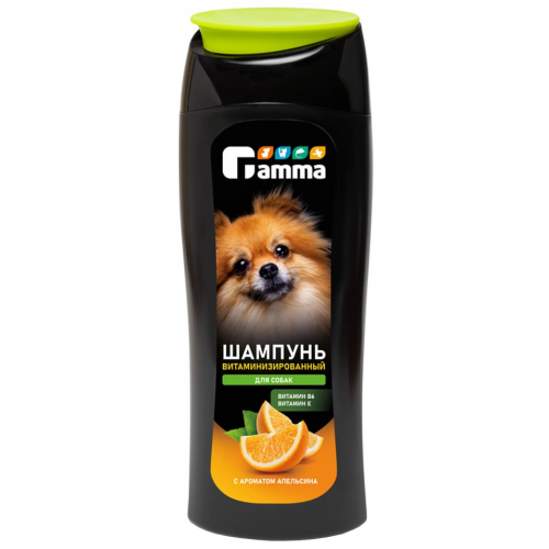 Шампунь для собак Gamma витаминизированный с ароматом апельсина 400мл
