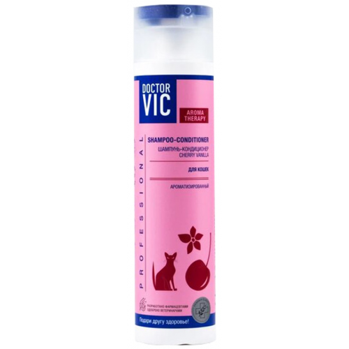 Шампунь-кондиционер для кошек Doctor VIC Cherry Vanilla для всех пород 250мл