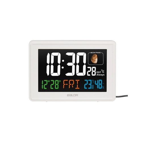 Цифровая метеостанция без радиодатчика Baldr B0359STHR (белый)