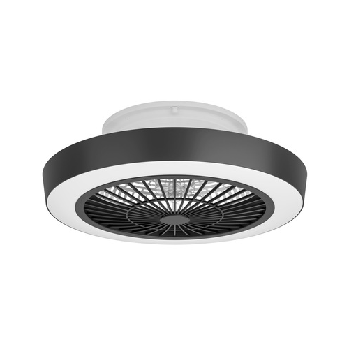 Вентилятор с подсветкой Eglo SAZAN белый, черный (35096)