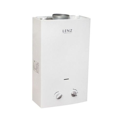 Газовый проточный водонагреватель Lenz technic 10L WHITE