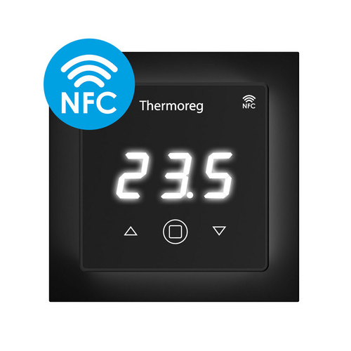 Терморегулятор для теплого пола Thermoreg TI-700 NFC Black