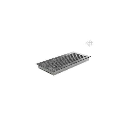 Вентиляционная решетка Kratki 17x37 FRESH черная хром пористая 37CS/FRESH