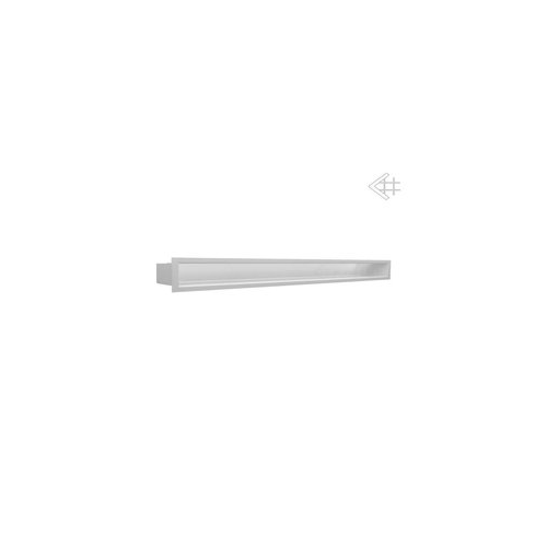 Вентиляционная решетка Kratki Люфт белая 9x80 LUFT9/80/45S/B