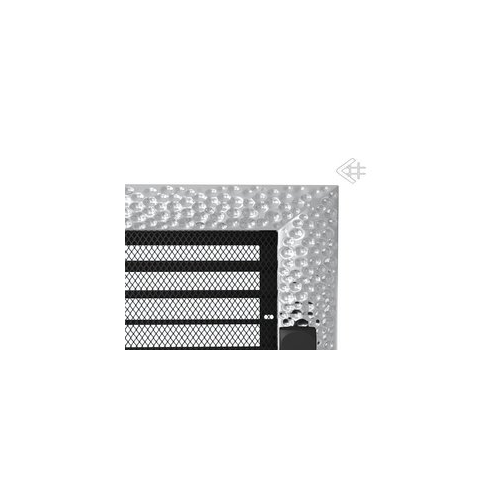 Вентиляционная решетка Kratki 22x22 Venus никелированная с жалюзи 22VNX
