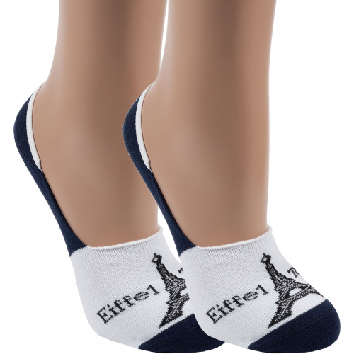 Комплект из 2 пар подследников unisex ХОХ fantasy бело-синие Хох 2-SF-6