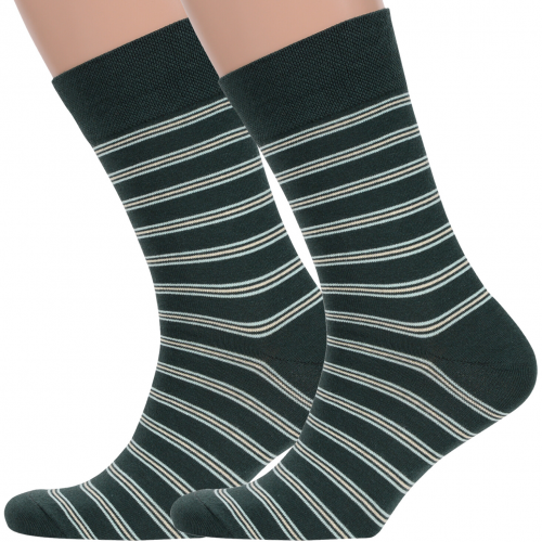 Комплект из 2 пар мужских носков moscowsocksclub №м41 темно-зеленые Moscowsocksclub 2-nm-448