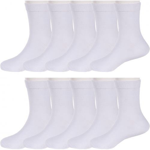 Комплект из 10 пар детских носков rusocks (орудьевский трикотаж) белые Rusocks 10-Д-25/1