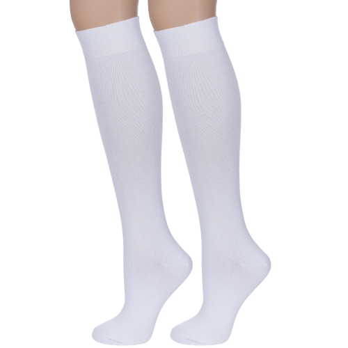 Комплект из 2 пар женских гольфов rusocks (орудьевский трикотаж) белые Rusocks 2-Ж-160/1