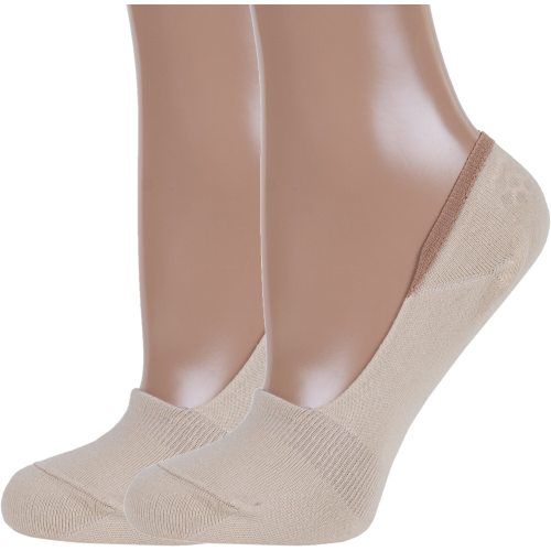 Комплект из 2 пар женских подследников rusocks (орудьевский трикотаж) бежевые Rusocks 2-Ж-2220