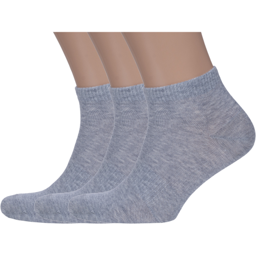 Комплект из 3 пар мужских спортивных носков rusocks (орудьевский трикотаж) серые Rusocks 3-М3-23352