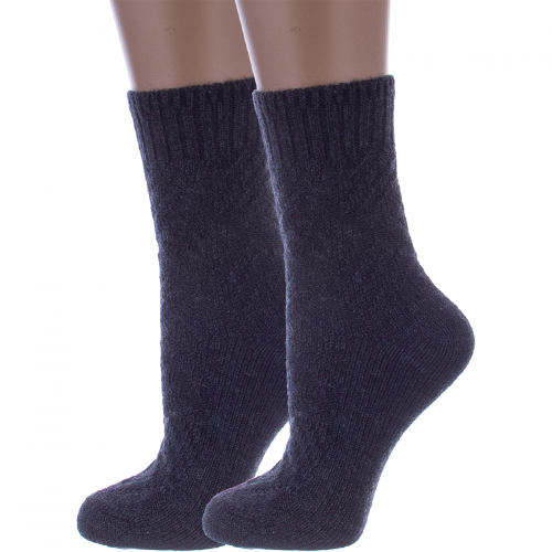 Комплект из 2 пар женских полушерстяных носков rusocks (орудьевский трикотаж) темно-синие Rusocks 2-Ж3-38847