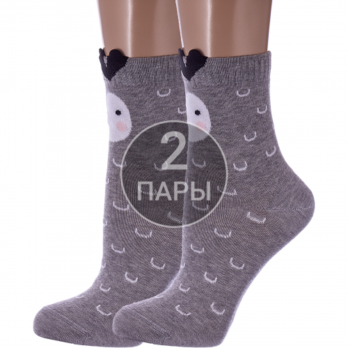 Комплект из 2 пар детских носков conte kids рис. 603, серые Conte 2-17С-59СП