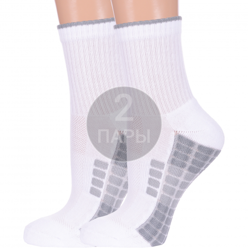 Комплект из 2 пар спортивных носков с махровым следом para socks белые Para socks 2-13S05