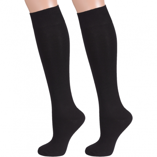 Комплект из 2 пар женских гольфов rusocks (орудьевский трикотаж) черные Rusocks 2-Ж-160/1