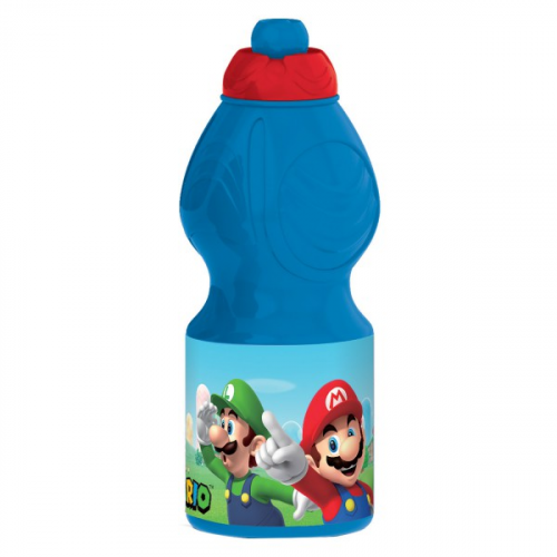 Super Mario Бутылка пластиковая (спортивная, фигурная, 400 мл). Супер Марио