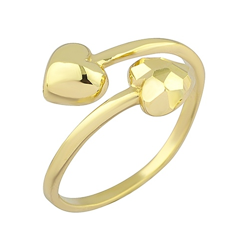 Кольцо Сердечки из жёлтого золота Mostar jewellery