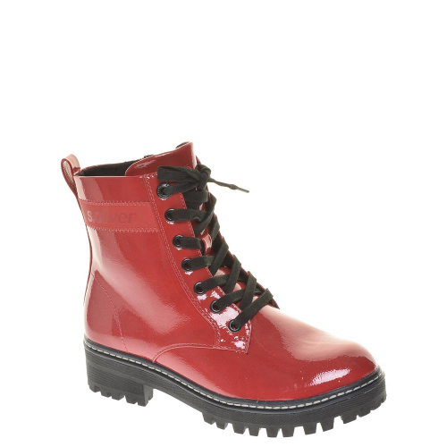 Ботинки sOliver женские демисезонные, цвет красный, 25256-25-504