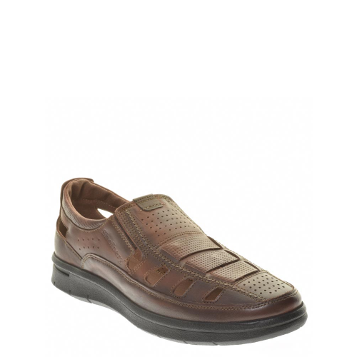 Туфли Shoiberg мужские летние, цвет коричневый, 742-05-01-02