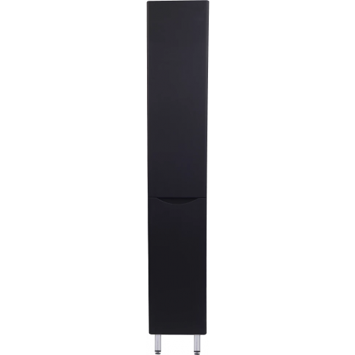 Пенал напольный черный матовый с бельевой корзиной R Style Line Бергамо СС-00002331