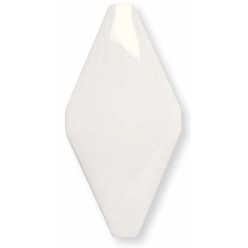 Керамическая плитка Adex Rombos Acolchado Blanco Z настенная 10х20 см ADNE8006