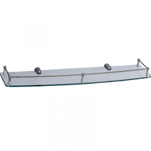 Стеклянная полка WasserKRAFT K-555 Хром