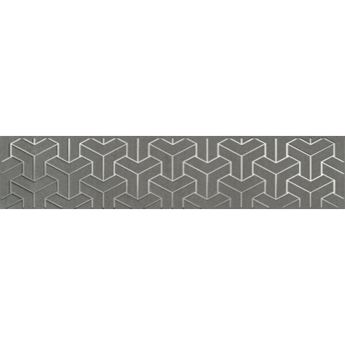 Керамический бордюр Kerama Marazzi Ломбардиа серый темный AD\C569\6399 5,4х25 см