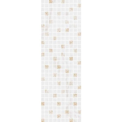 Керамический декор Kerama Marazzi Астория белый мозаичный 25х75 см MM12112