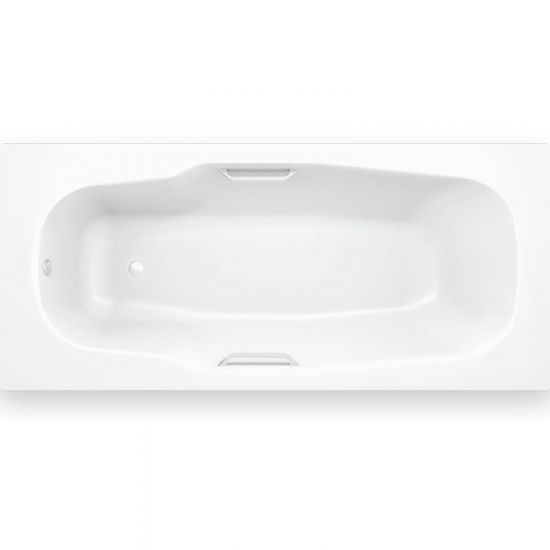 Стальная ванна BLB Atlantica HG B80J 180x80 с отверстиями для ручек без гидромассажа с шумоизоляцией